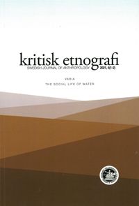 kritisk etnografi – Swedish Journal of Anthropology, 2021, vol. 4; Sten Hagberg, Jörgen Hellman; 2022