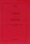 Ordbok i statistik; Olle Vejde, Eva Leander; 2005