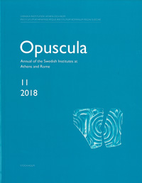 Opuscula 11 | 2018; null; 2018