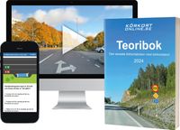 Teoribok 2024 + övningsprov online för B-körkort; Körkortonline.se; 2024